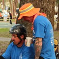Scotty & Tim strategizing<br/>Geezers In The Treezers Competition, FL<br/>January 2013